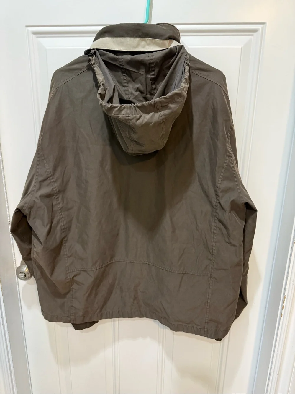 London Fog Men's brown Brown Zip-Front Raincoat with hood